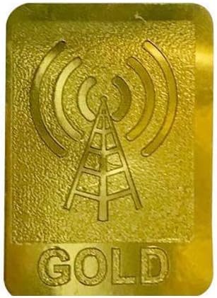 Cure18 (EMR) Neutraliser Anti Radiation Chip for Mobiles/Tablets/Microwaves/Television/Laptops (Gold)