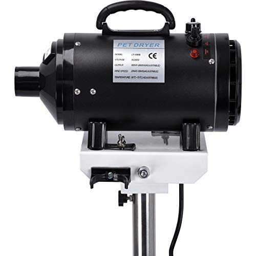 Free Paws Pet Dryer Stand Hands Free, Mobile Grooming Dog Hair Blower