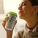 Steep & Strain Ceramic Tea Mug - Insulated Cup with Tea Infuser and Lid - Purple Floral