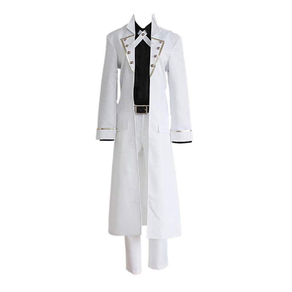 Ilovcomic Men's K Cosplay Yashiro Isana White Costume Full Sets