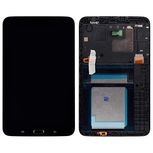 Swark LCD Display Compatible with Samsung Galaxy Tab 3 Lite 7.0 SM-T110 SM-T111 SM-T113 SM-T114 SM-T116 (Black with Frame) Touch Screen Digitizer Replacement
