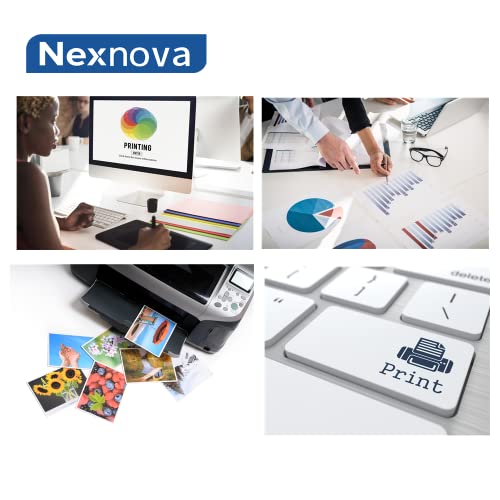 NexNova® ink Set 101 for Epson EcoTank 4-Pack Black Cyan Magenta Yellow Compatible for L4150 L4160 L4260 L6160 L6170 L6176 L6190 L14150 L6290 Printer Water Based Eco-Friendly