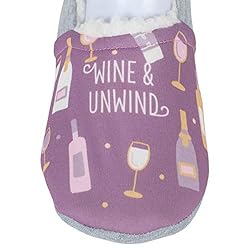 DEMDACO Wine & Unwind Purple Plush Soft Fleece