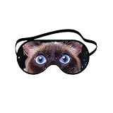 Cat Eyes Funny Novelty Sleeping Mask For Travel Or Home