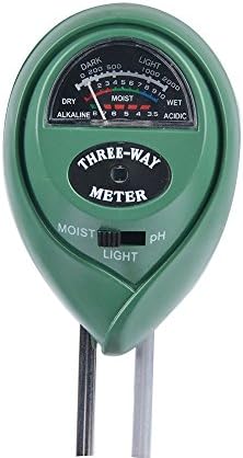 Michellestores 3-in-1 Soil Test Kit For Moisture, Light &amp; pH Balance - No Battery Needed - Perfect for Gardening - Use in Indoor and Outdoor Environments