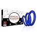 Male Cock Rings - Silicone Penis Ring Set - Sex Pleasure Rings for Erection Enhancing and Last Longer Orgasm - Blue