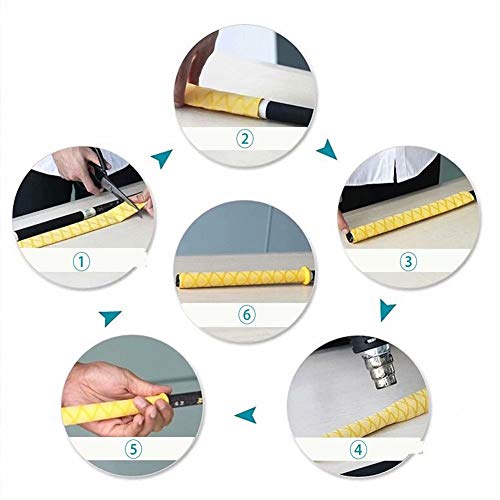 longyitrade wasserdichte Anti-Rutsch-Schrumpfschlauch für Angelrute Schläger Griff Hanteln – Bild 8