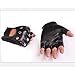 Yingniao PU Leather Fingerless Stud Metal Motorcycle Gloves Rock Gothic Punk Style