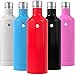 Vremi 16 Ounce Stainless Steel Water Bottle - Double Walled Vacuum Insulated Metal Water Bottle Travel or Gym BPA Free with Leak Proof Lid - Keeps Drinks Hot or Cold Fits Standard Cup Holders - Red