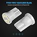 Partsam T10 194 LED Light Bulb 168 LED Bulbs Instrument Panel Gauge Cluster Dashboard LED Light Bulbs No-Polarity 2825 Dome Map Lights - 8Pack White