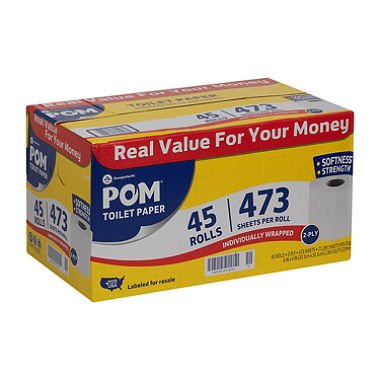 POM Bath Tissue, 2-Ply, 45 Rolls - Image 2