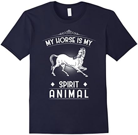 Mens My Horse Is My Spirit Animal Horse T-Shirt XL Navy