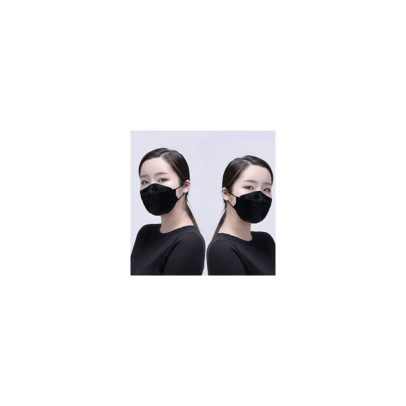 1 Pack Protective Korean Style Face Mask 10PCS/Pack Black - Books For