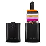 RFID Leather Minimalist Slim Wallets - Credit Card Holder Front Pocket Wallet for Men Women