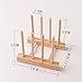 YWSHF Bamboo Wooden Dish Rack Dishes Drainboard Drying Drainer Storage Holder Stand Kitchen Cabinet Organizer for Dish,Plate,Bowl,Cup Pot,Lid,Book