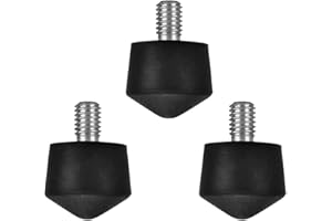 Foto&Tech 3 Pieces Universal Anti Slip Rubber Tripod Feet Compatible with Benro Gitzo Induro Kingjoy Manfrotto, Thread Tripod