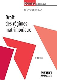 Droit des régimes matrimoniaux