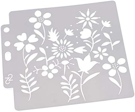 HNDHUI Painting Stencil Flower/Beautiful Girl/Deer Template for Scrapbooking Embossing Stamping Album Card (Colour-02)