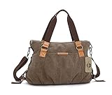 KISS GOLD(TM) Women's Retro Washed Canvas Cross-body Shoulder Bag Totes