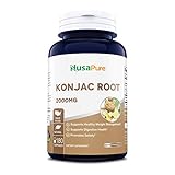 Konjac Root Extract 2000mg 180caps (Non-GMO & Gluten Free) Supports Healthy Weight Management, Supports Digestive Health, Promotes Feeling of Satiety