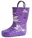 OAKI Toddler Rain Boots - Perfect Kids Rain Boots for Any Weather - Durable Rubber Baby Rain Boots Keep Little Feet Dry, Lightweight Waterproof with Easy-on Handle, Purple Fairies, 4T Toddler