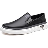 Trsorini Mens Casual Loafers Convertible Foldable Heel 2-in-1 Wear Barefoot Slip On Soft Comfortable Moccasin Leather Men's Shoes