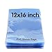 Shrink Bags,TEKITSFUN 100pcs 12x16 inch Shrink Wrap Bags Heat Seal PVC Film 100 Ga for Soaps, Bath Bombs, Books, Shoes,Small Baskets, Homemade Gifts-Slight Blue Tint