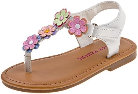 Multi Flower Thong Sandal (Infant, Toddler)