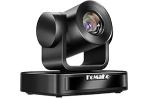 FoMaKo HDMI PTZ Camera 12x Optical Zoom, HDMI Live Streaming Camera USB PTZ Conference Room Camera HDMI 1080P 60FPS (12x ptz Camera)