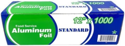 Commercial-Grade Aluminum Foil Roll - 12" X 1000 Ft, Heavy Duty, Tear-Resistant For Kitchen & Catering
