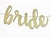 CC Party Co. BRIDE TO BE Gold Glitter Banner with Diamond Ring Detail | bachelorette party | bridal shower | engagement party | wedding shower | hen party | decorative sign