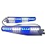 32LED 32W LED Lightbar Visor Light Windshield Emergency Hazard Warning Strobe Beacon Split Mount Deck Dash Lamp (Blue White&Blue White)