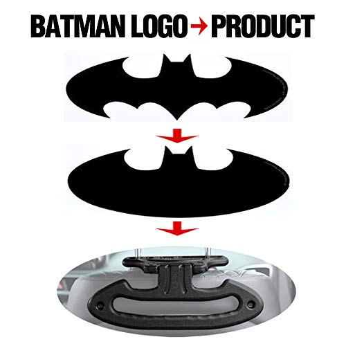 KMMOTORS Car Clothes Multi Hanger Jackets Suits Holder for Dividable Headrest (Batman Hanger)