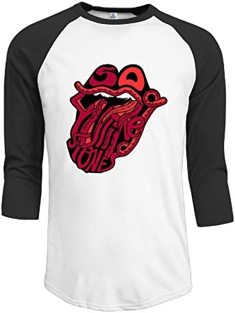 Mens Rolling Stone 50th Anniversary Half Sleeve Baseball Jerseys Fitted Shirts