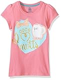 Secret Life of Pets Little Girls' Short Sleeve T-Shirt Shirt, Pink, 5