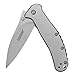 Kershaw Zing Pocket Knife (1730SS); 3" High-Performance 8Cr13MoV Stainless Steel Blade, 410 Stainless Steel Handle, Bead-Blasted Finish, SpeedSafe Assisted Opening, Reversible Pocketclip; 3.3 oz primary