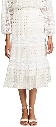 TEMPERLEY London Women's Wondering Lace Skirt, White, 4