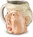 Decodyne Funny Donald Trump Novelty Mug - 18 Oz - Hand Painted Donald Trump Face Shape Ceramic Coffee Mug