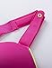 SYROKAN Women's Active Front Zipper High Impact Full Support Workout Sports Bra Hot Pink 40DD