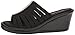 Skechers Cali Women's Rumblers Hot Shot Wedge Sandal,Black,8 M US