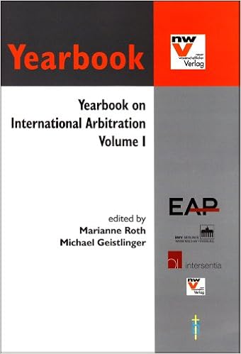 Yearbook On International Arbitration Volume 1 Marianne - 