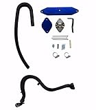 EGR Cooler Delete Kit with Molded Hose 2011-2014 Ford 6.7 Powerstroke Diesel … (Factory EGT Sensor Size Bung)