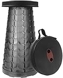 Easyinsmile Retractable Folding Chair for Camping Portable Lightweight Collapsable Stool Portable for Fishing BBQ Outdoors Indoors,Holds up 330 Lbs