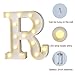 LED Marquee Number Lights Sign Light Up Marquee Letter Lights Sign for Night Light Wedding Birthday Party Battery Powered Christmas Lamp Home Bar Decoration R