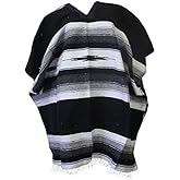 Del Mex Mexican Diamond Woven Eastwood Poncho