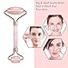 Jade Roller for Face, 100% Real Natural Rose Quartz Face Roller Massage Tool Noiseless and Anti Aging Facial Stone Roller and Gua Sha for Body Lymphatic Drainage, Wrinkles, Puffiness, and Fine Lines