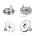 MagicW 20 Sets Silver Tone Magnetic Button Clasp Snaps 18mm for Sewing, Craft, Purses, Bags, Clothes, Leather,Clothing Scrapbooking Handbag