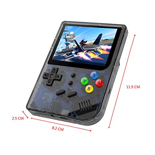 Sonmer Handheld Retro Game 3.0 Console 16GB 3.0" Screen Classic Music Video Portable Game Console for CP1 CP2 NEOGEO GBA GB, Birthday Gift for Children (Black)