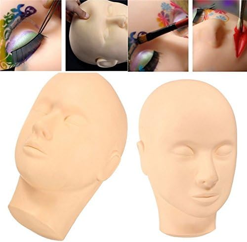 Hengshan Professional Eyelash Training Mannequin Head Practice Make Up Eyelashes Extendsions
