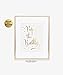 Pop the Bubbly Gold Foil Print Bar Cart Sign Wedding Champagne Reception Decor Art Metallic Poster 5 inches x 7 inches B35